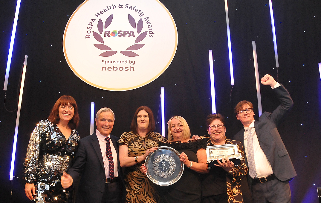 Aramark UK winning awards at the RoSPA ceremony